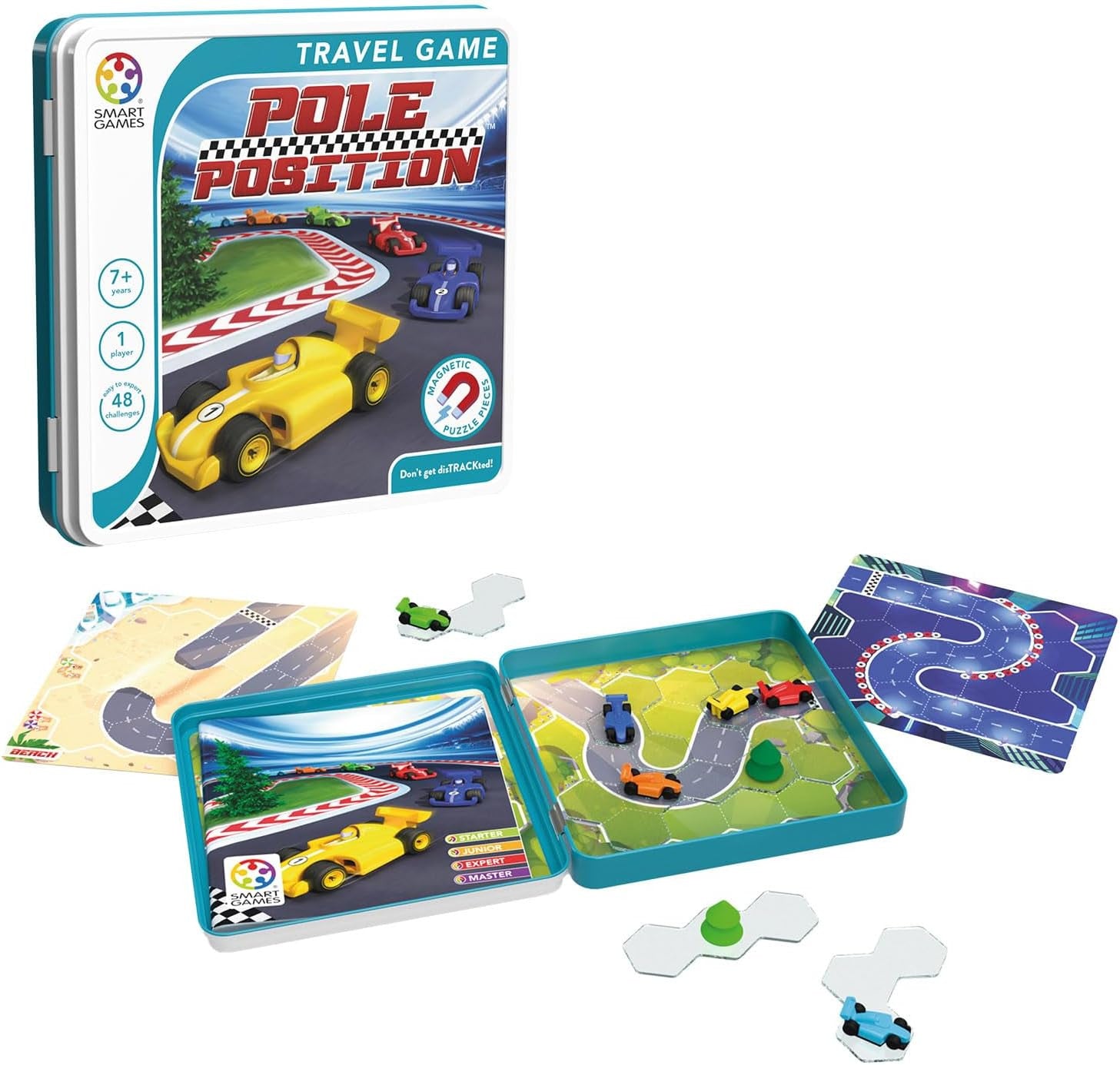 Juego de mesa Magnético Rompecabezas Coches de carreras " Pole Position "- Ludilo