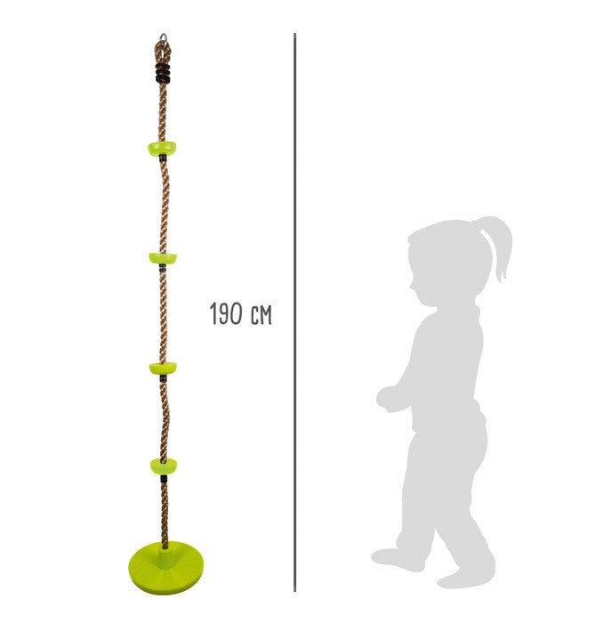 Juego de exterior y al aire libre "Divertido columpio de plato con cuerda de escalada para niños - Small foot 11878"