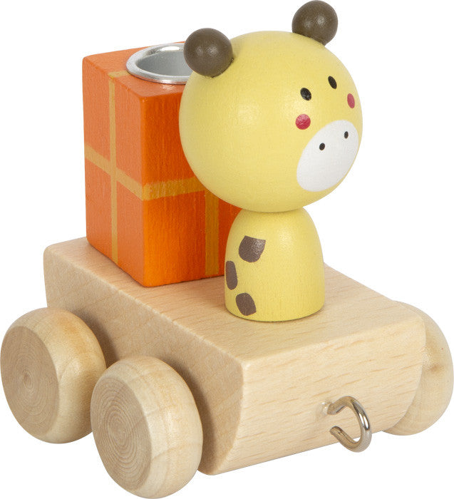 ¡Celebra tu cumpleaños con un divertido tren de madera de animales! - Small foot 12347