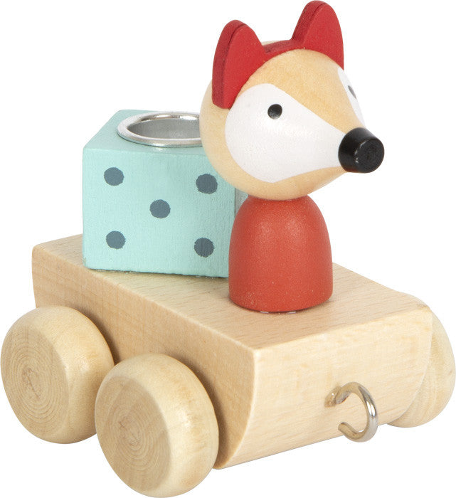 ¡Celebra tu cumpleaños con un divertido tren de madera de animales! - Small foot 12347