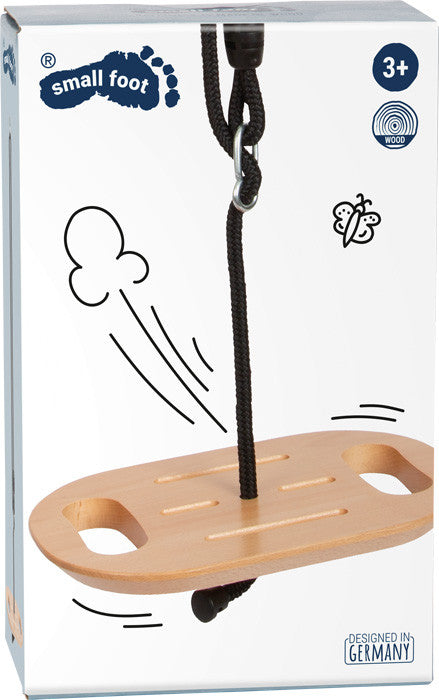 Columpio plato madera maciza Small foot - niños columpiándose