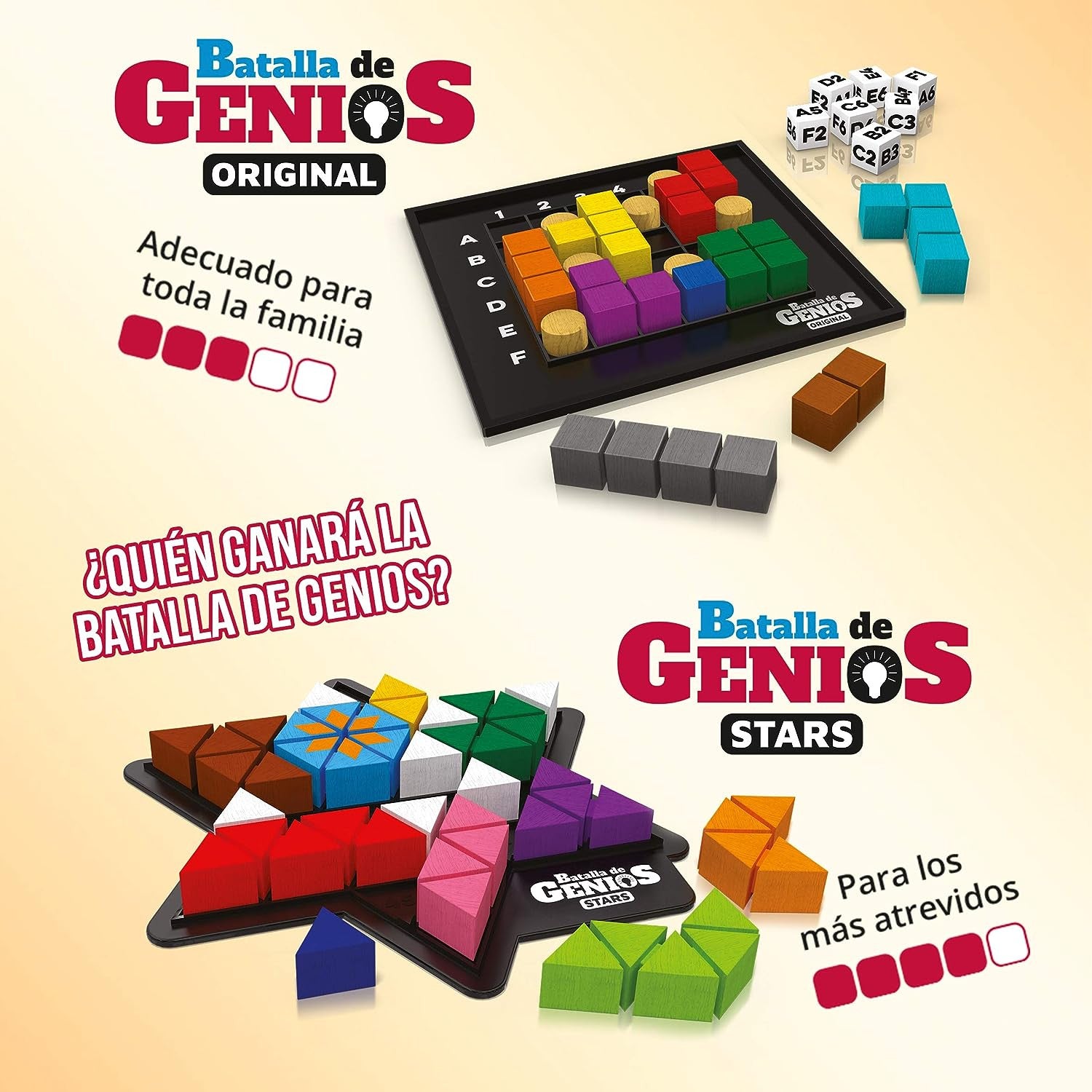 Juego de Mesa Batalla de Genios Estrellas - Ludilo 80955