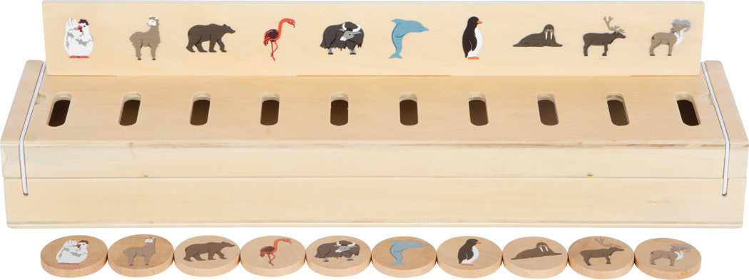 Caja de madera clasificadora imágenes descubriendo el mundo - Small foot 12469