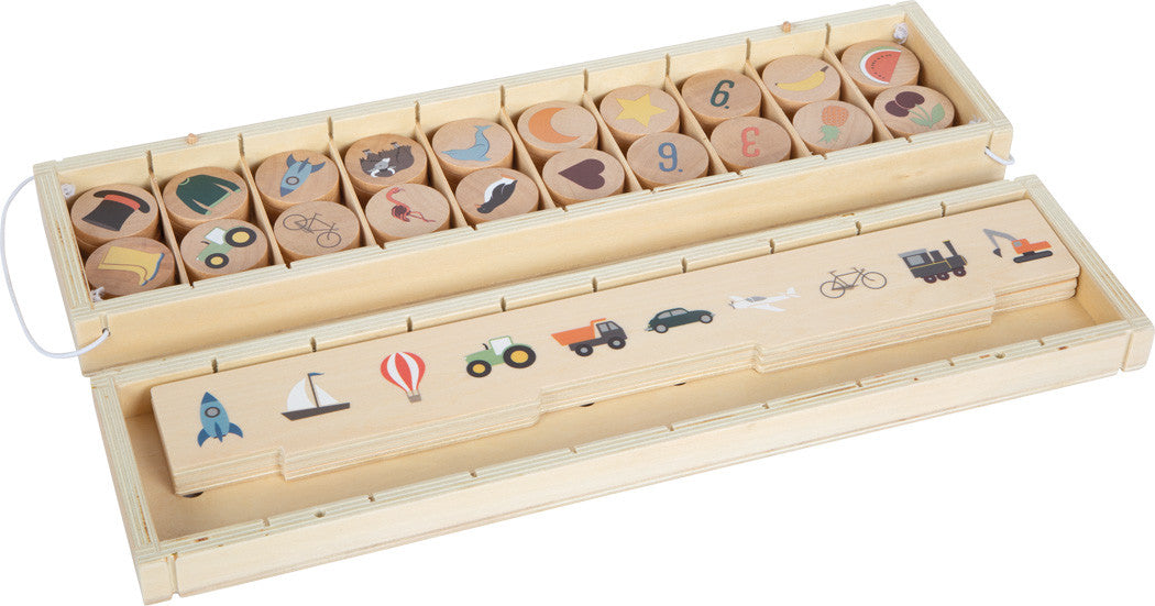 Caja de madera clasificadora imágenes descubriendo el mundo - Small foot 12469