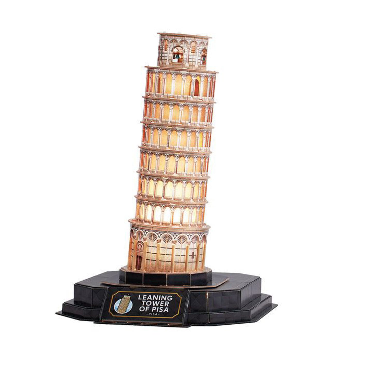 Puzzle 3D Torre de Pisa Led Night Edition - Worldbrands MN803415