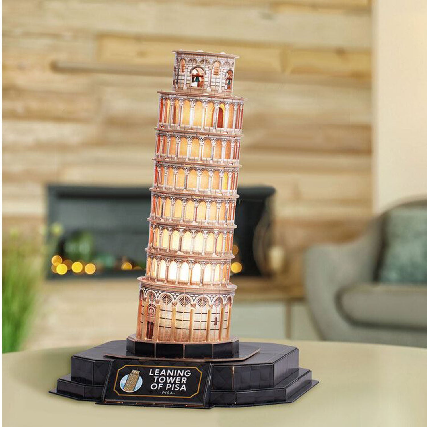 Puzzle 3D Torre de Pisa Led Night Edition - Worldbrands MN803415