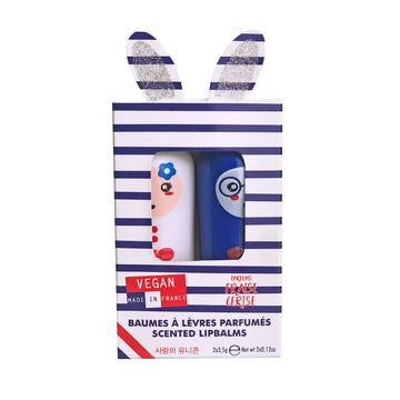 Set de 2 Bálsamos Labiales Paris (Cereza , Fresa) - Inuwet