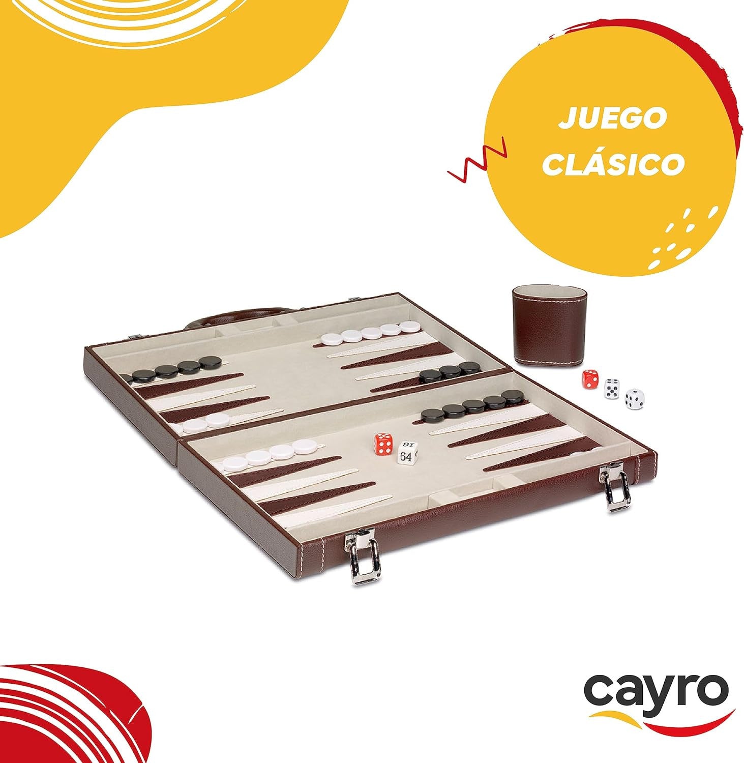 Juego de Mesa Clásico Backgammon - Cayro 709