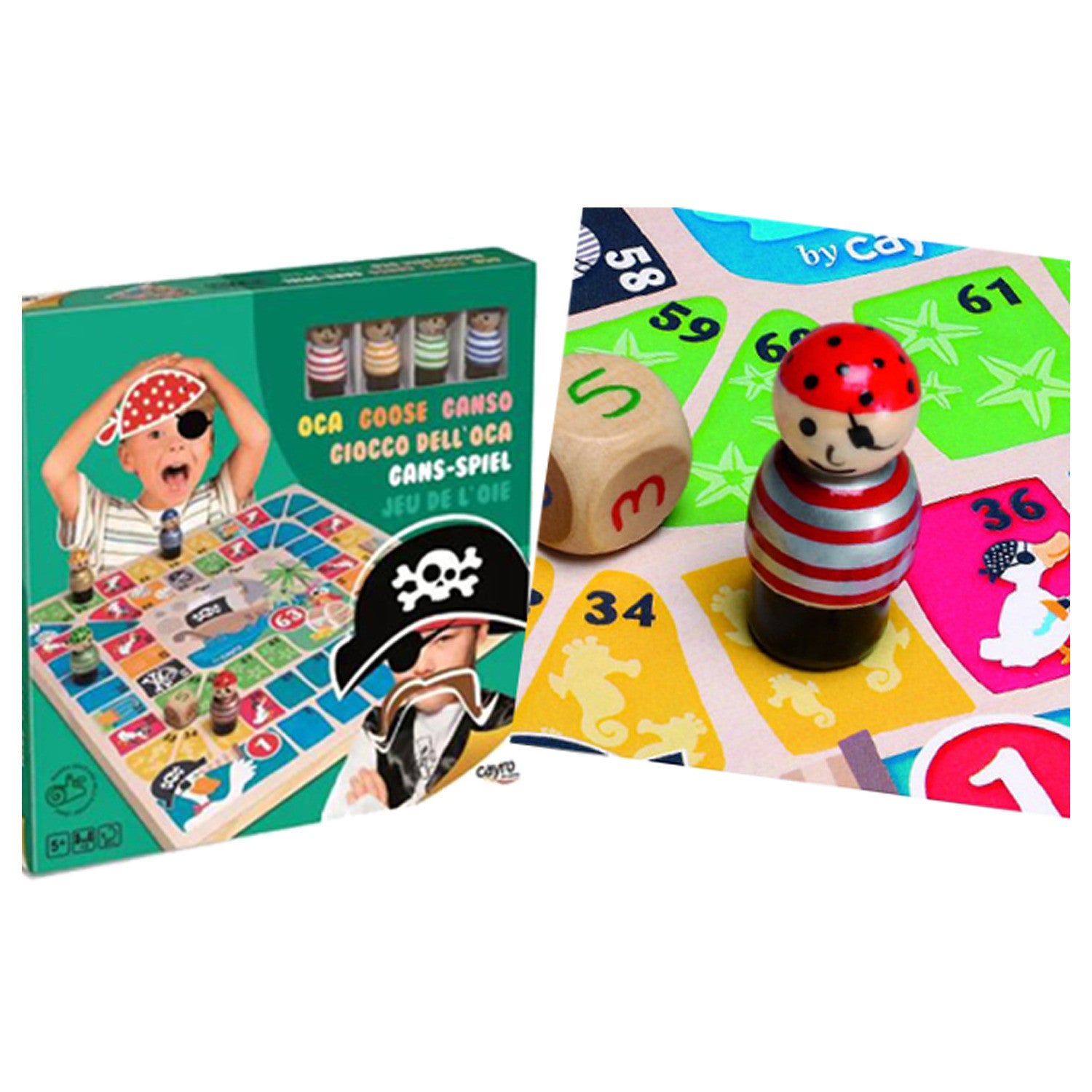 Juego de Mesa Infantil La Oca de Piratas - Cayro 844