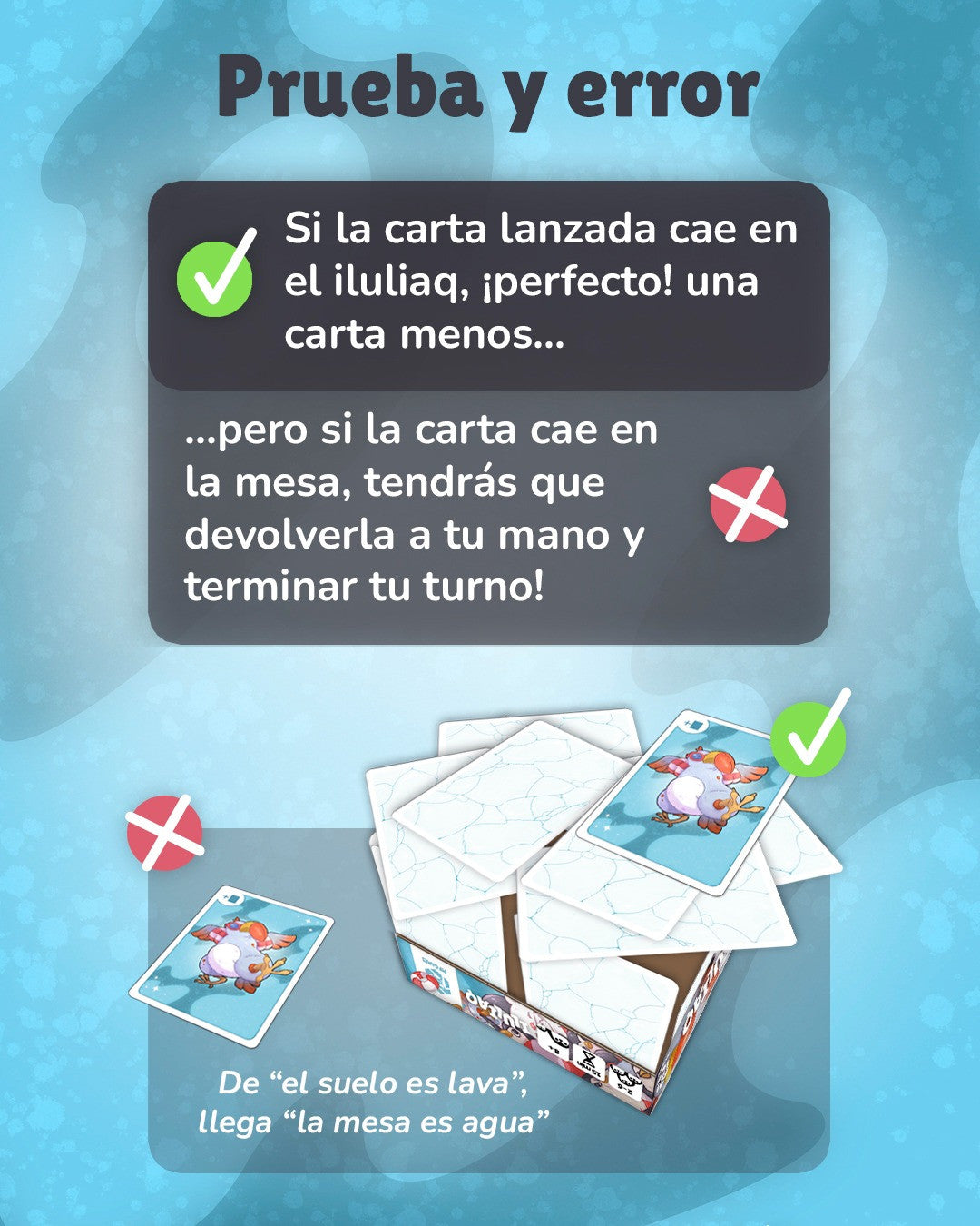 Juego educativo de cartas Iluliaq ¡Lanza cartas sobre el Iceberg ! - Pif Games