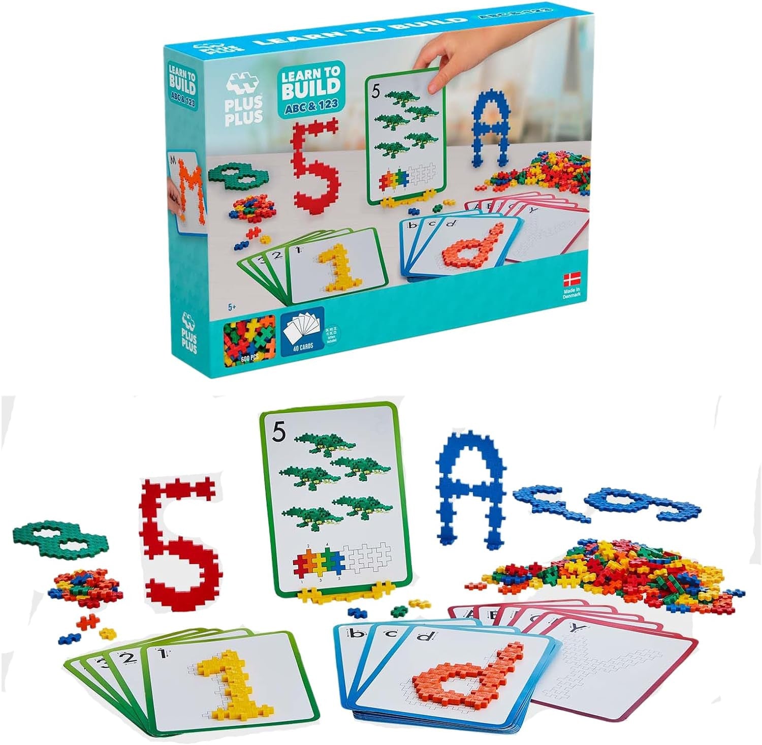 Juego para formar Números y Letras con piezas que se enlazan entre sí - Ludilo 3909