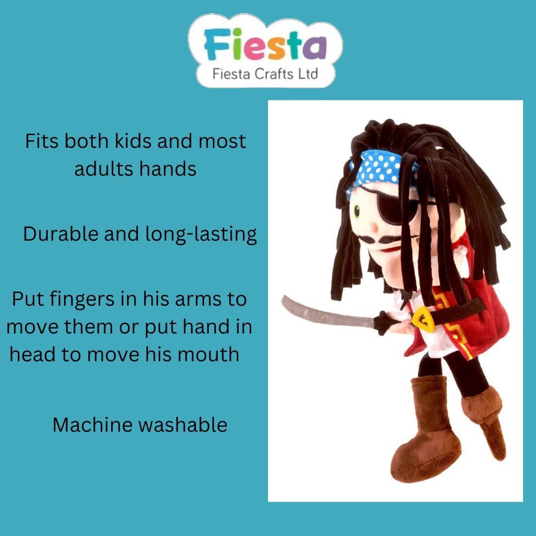 Marioneta de mano Pirata con boca movible - Fiesta Crafts