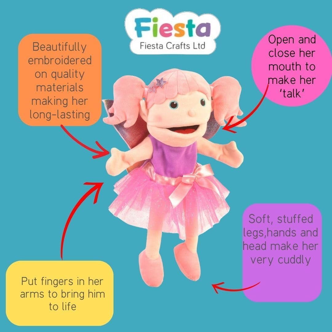 Marioneta de mano Hada con boca movible - Fiesta Crafts
