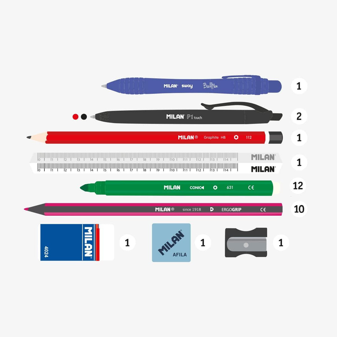 Estuche Ovalado 4 departamentos Naranja Fun Animals - Milán