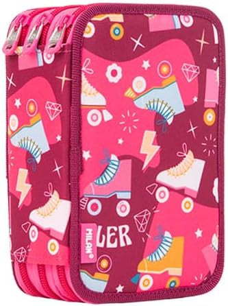 Estuche 3 Pisos con material escolar serie Roller - Milan