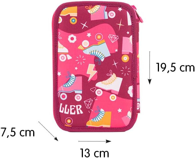 Estuche 3 Pisos con material escolar serie Roller - Milan