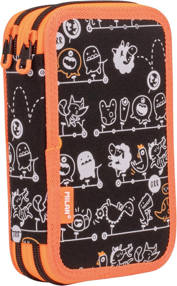 Estuche 2 pisos con material escolar serie Tandem - Milan