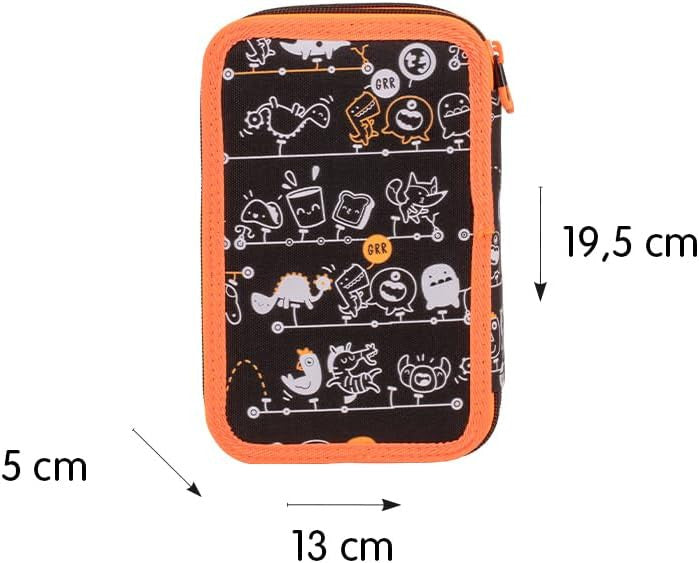 Estuche 2 pisos con material escolar serie Tandem - Milan