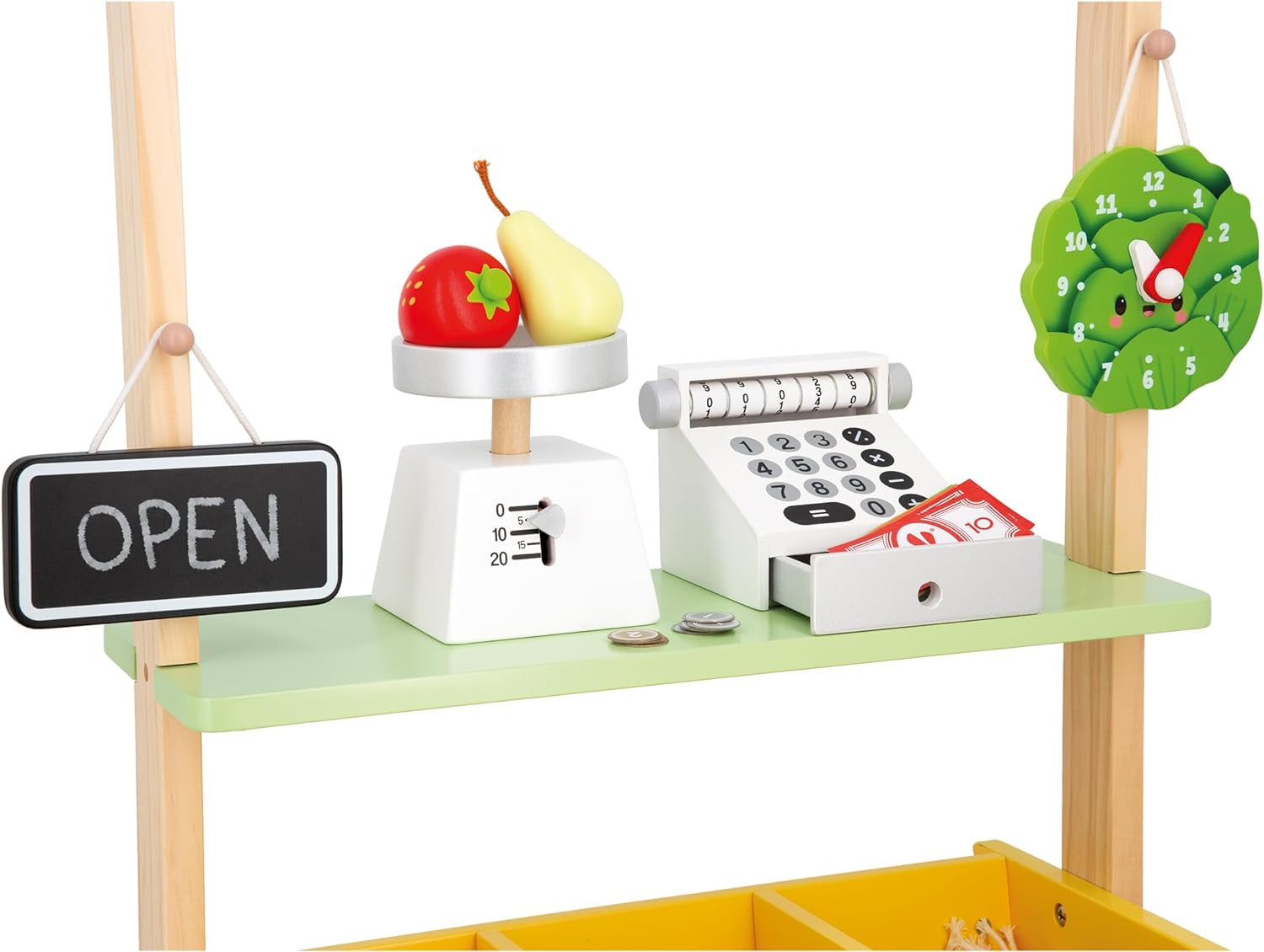 Juego de Imitación - Tienda Infantil de madera Mercado de Verduras - Janod 03322