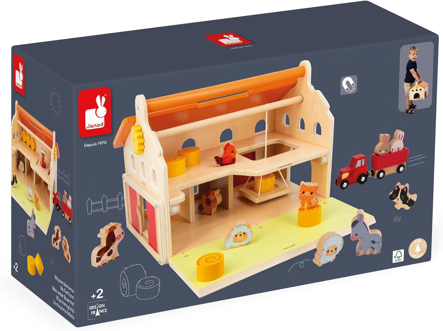 Juego Educativo Mi primera Granja - Janod 03318
