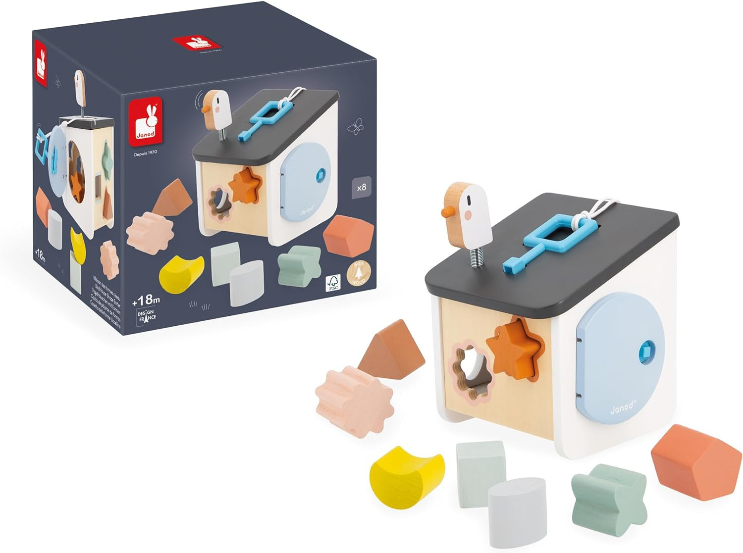 Caja de Formas - La casa de Pájaros - Janod 04062