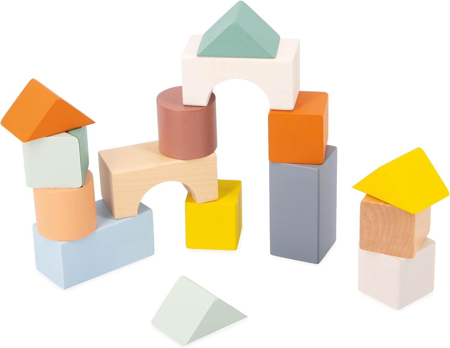 Juego de construcción Carrito de Cubos de Caracol - Sweet Cocoon - Janod 04054