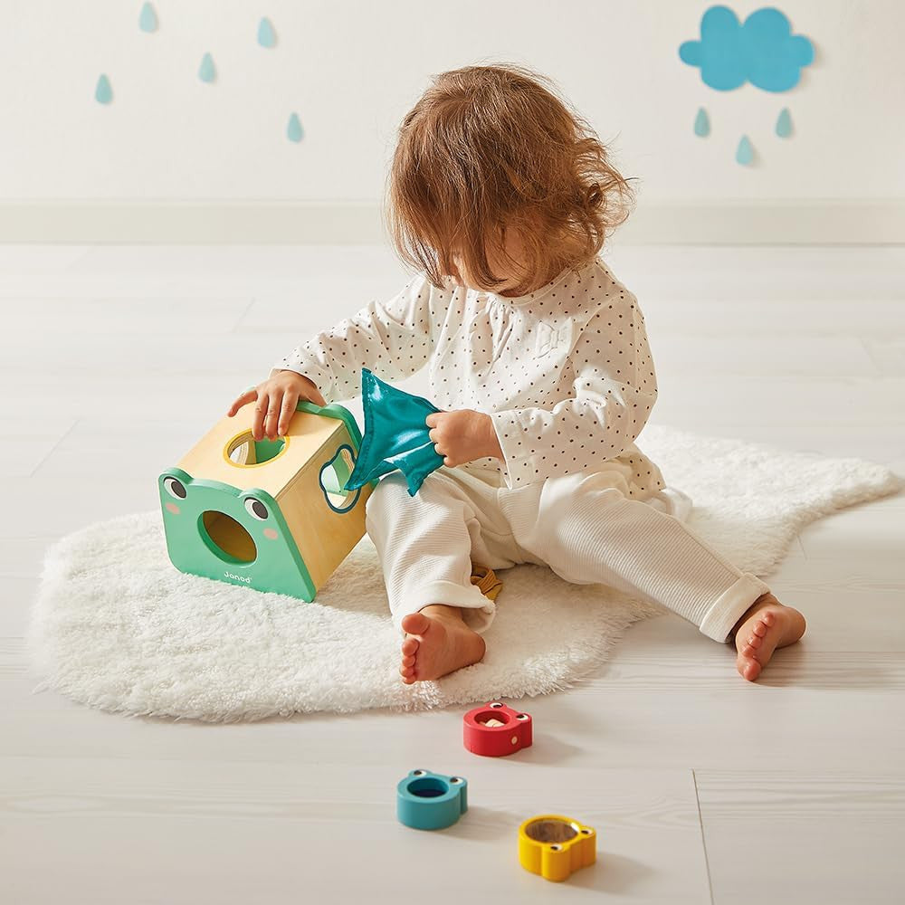 Juego Estimulo Sensorial +12meses - Caja con juegos de estimulo sensorial para niños +12 meses - Janod 04063