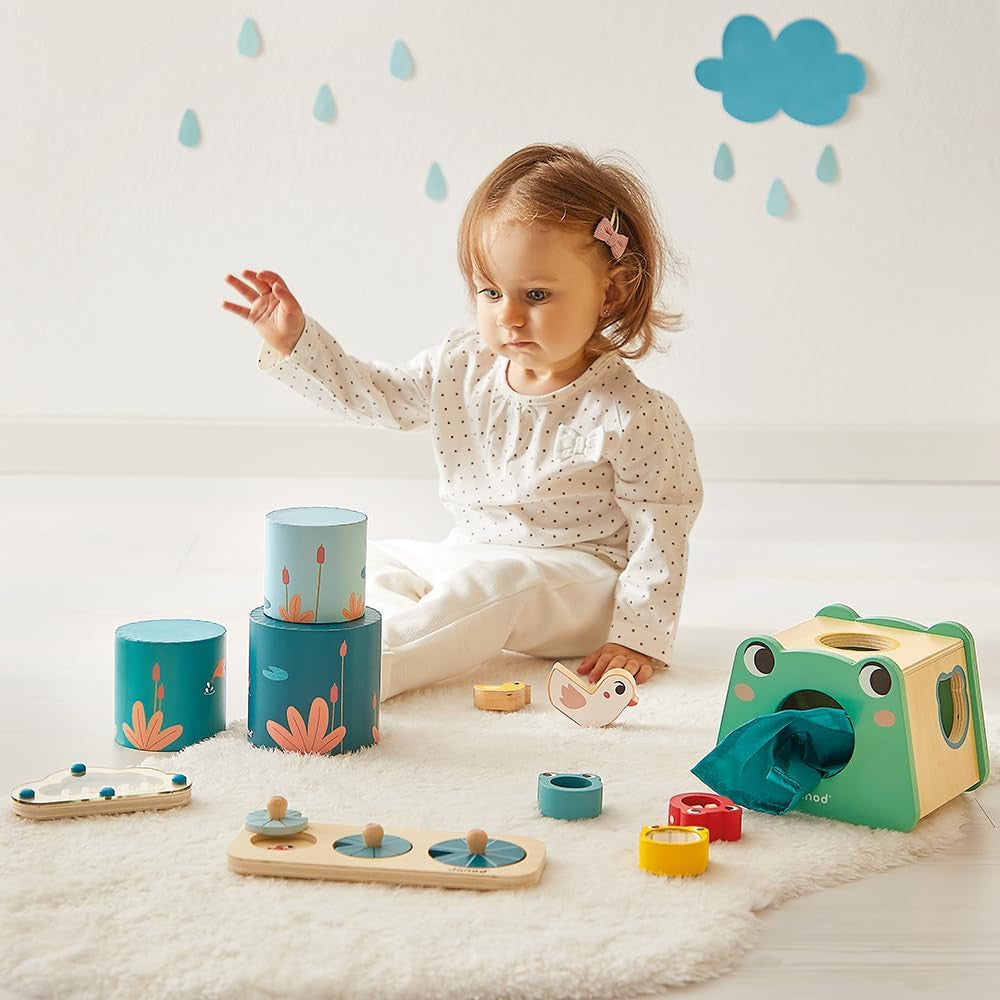 Juego Estimulo Sensorial +12meses - Caja con juegos de estimulo sensorial para niños +12 meses - Janod 04063