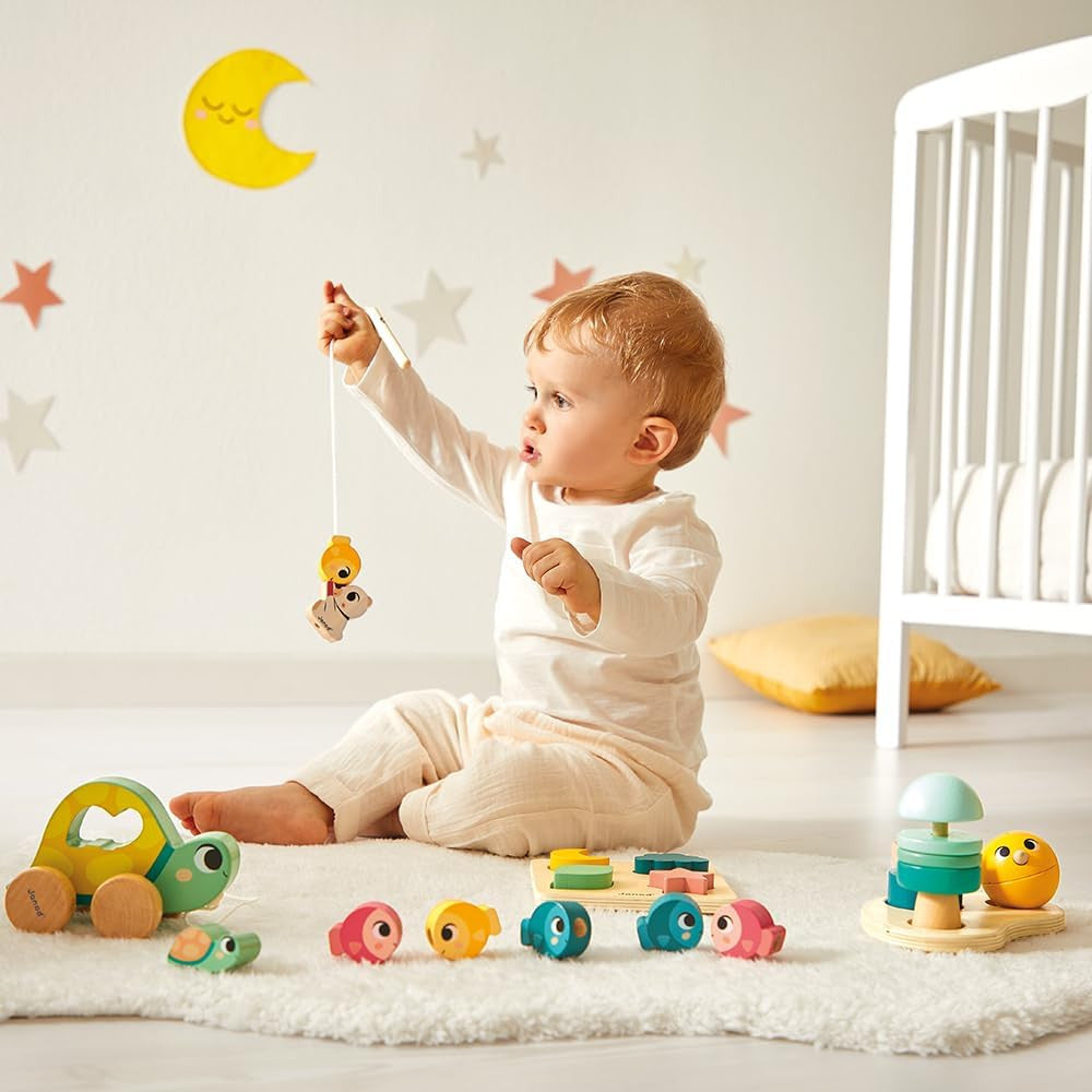 Juego Habilidades Motoras Finas niños +18meses - Caja con juegos de motricidad para niños +18 meses - Janod 04064