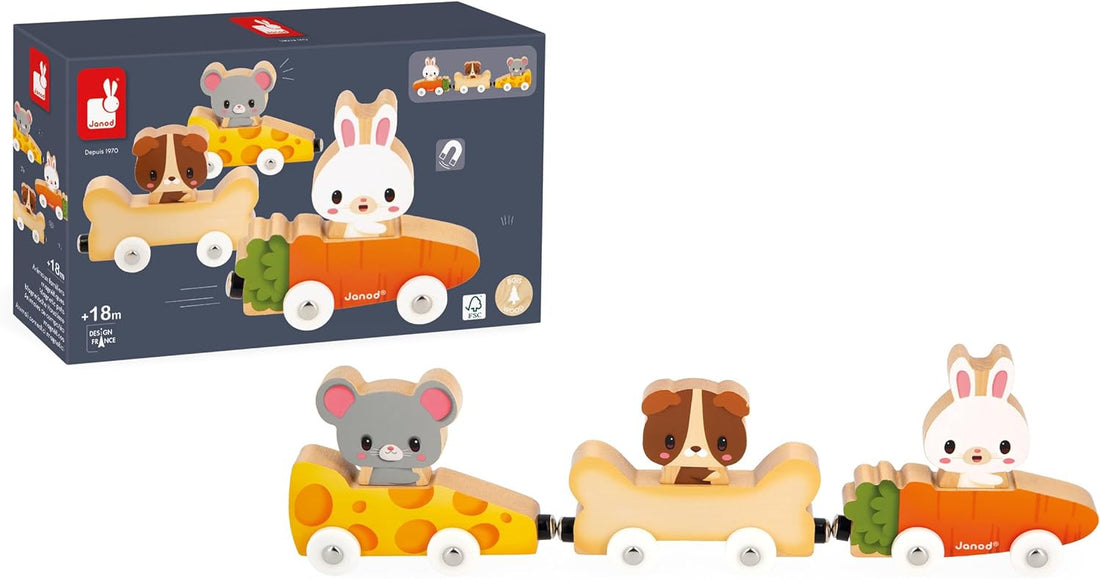 Juego Magnético Coches Mascotas Magnéticas - Janod 03315