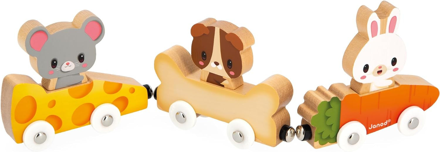 Juego Magnético Coches Mascotas Magnéticas - Janod 03315