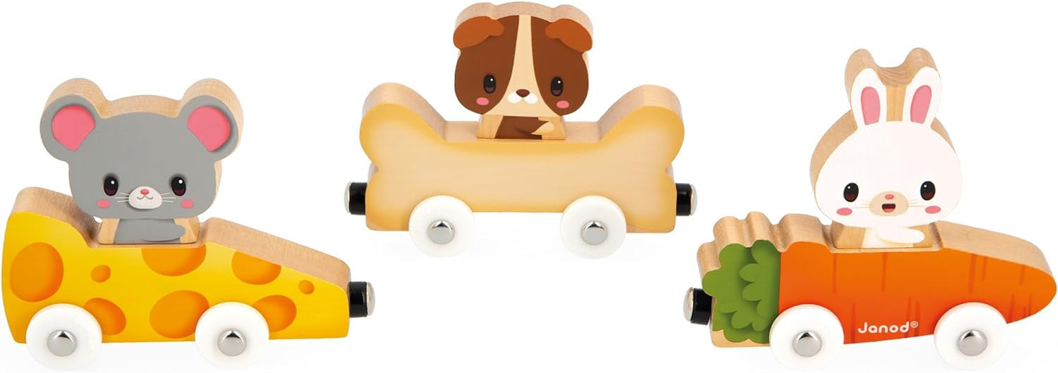 Juego Magnético Coches Mascotas Magnéticas - Janod 03315