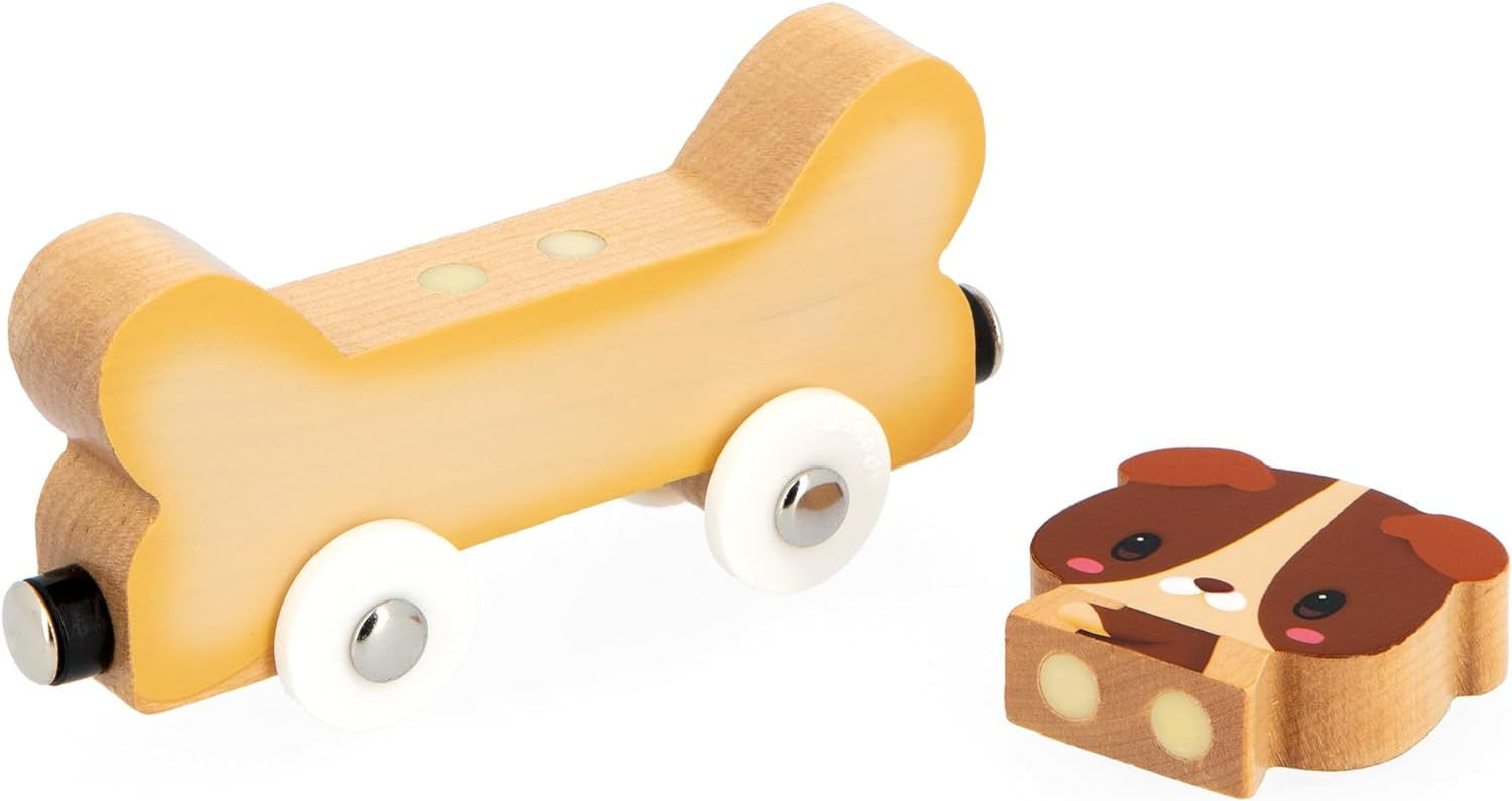 Juego Magnético Coches Mascotas Magnéticas - Janod 03315