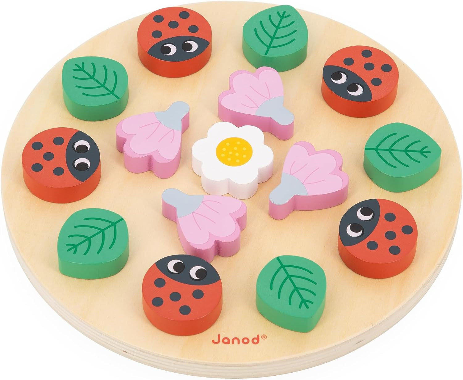 Juguete Pedagógico Mi Primer Mandala - Jardin - Janod 05084