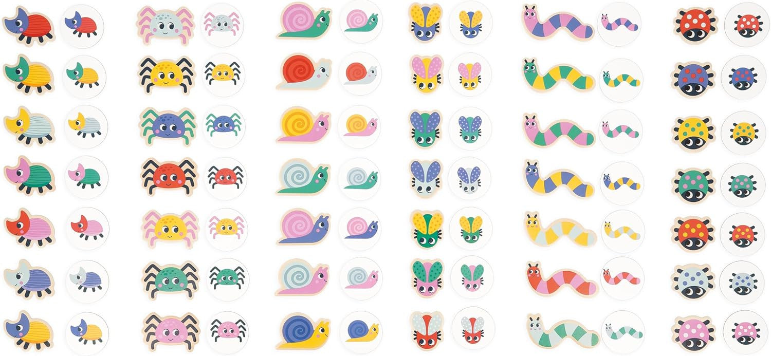 Juego Pedagógico Buscar y Encontrar Formas y Colores - El Jardín - Janod 05091
