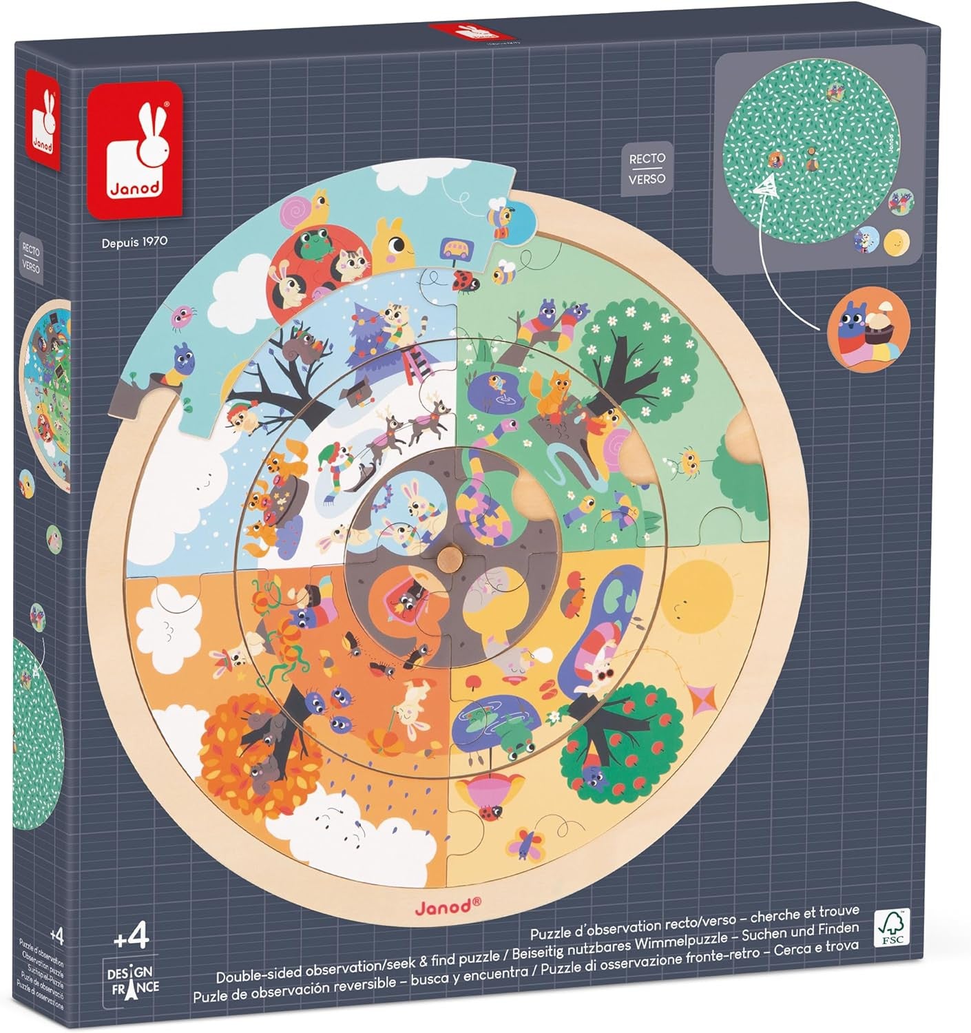 Rompecabezas de observación El Tiempo y las Estaciones - El Jardín - J05090