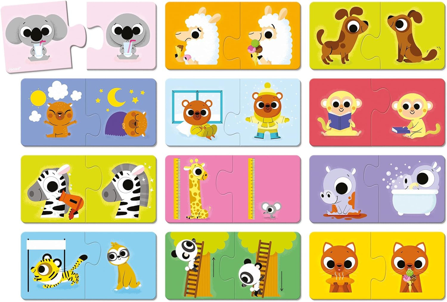 Juego de Asociación Rompecabezas de Opuestos - Janod 02627