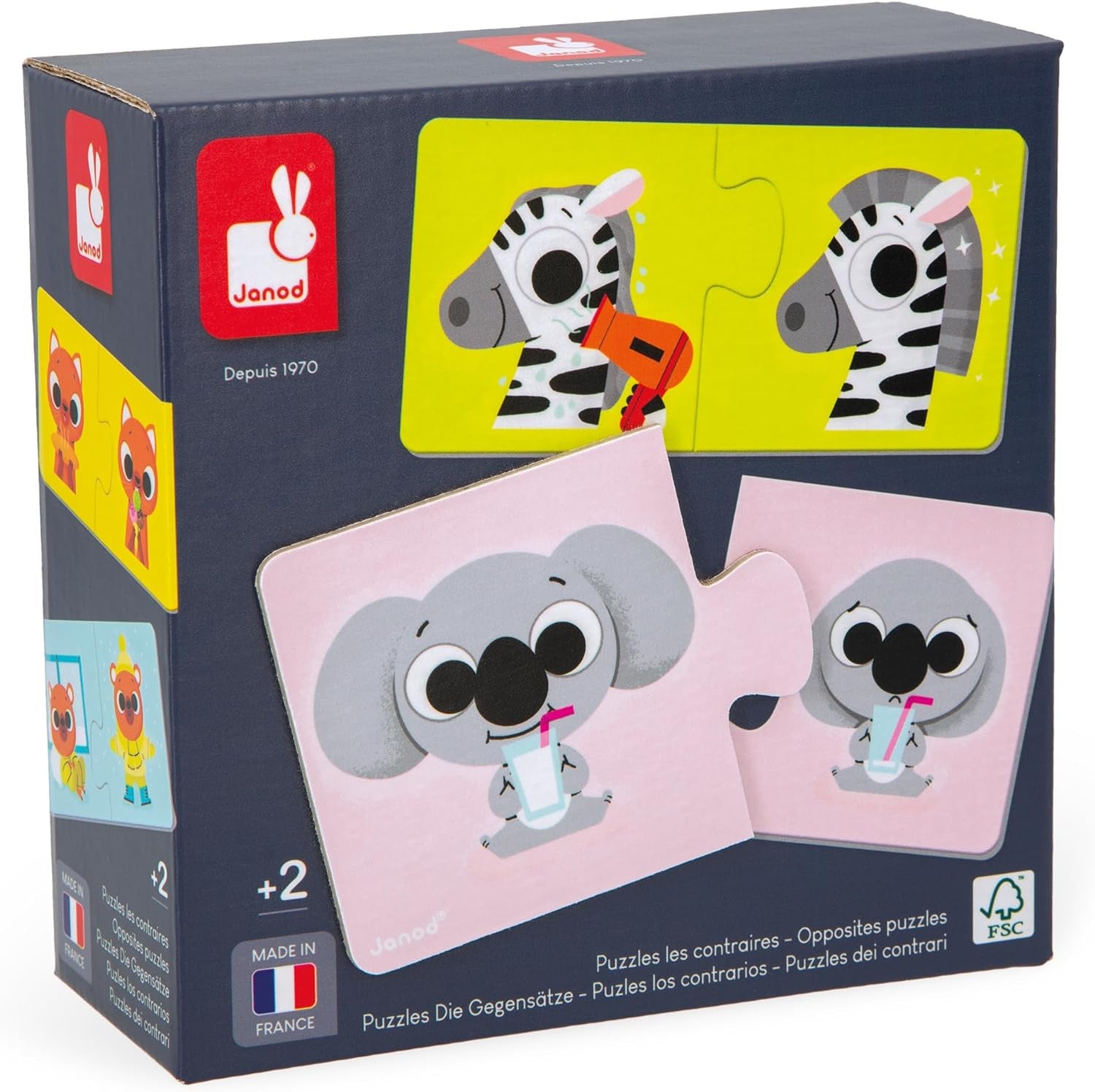 Juego de Asociación Rompecabezas de Opuestos - Janod 02627