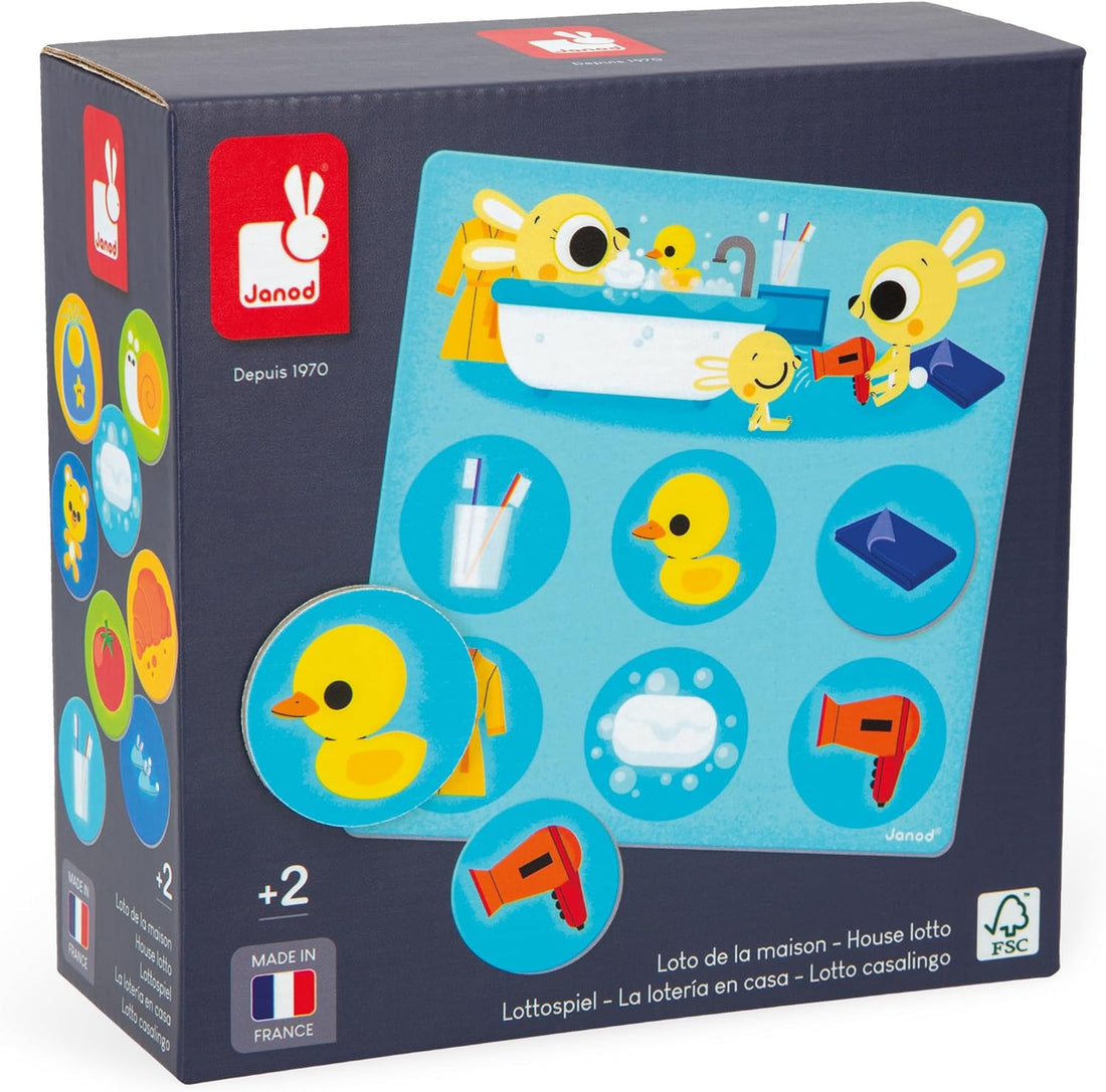 Juego de Memoria y Asociación - Mi primer Juego de Lotería - Janod 02620