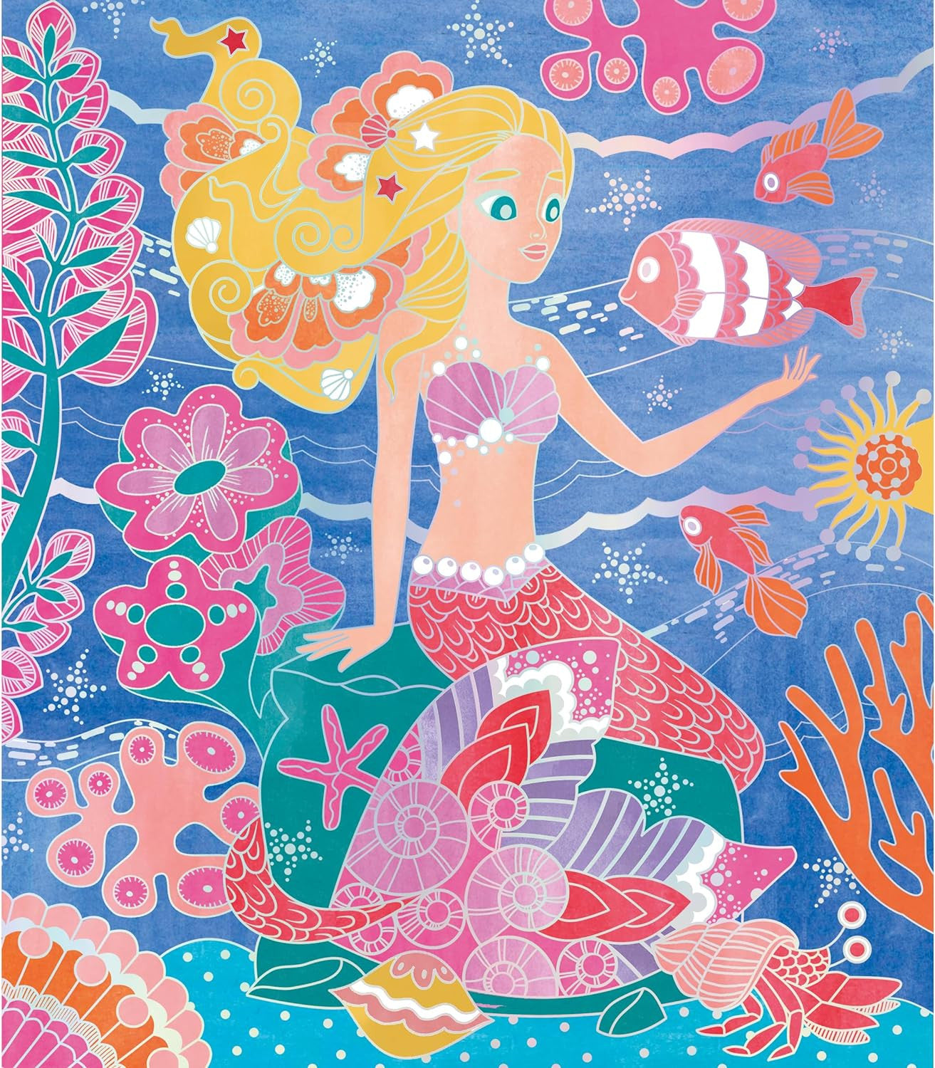 Juego de Manualidades - Magic Ocean - Pintura en acuarela - Janod 09107