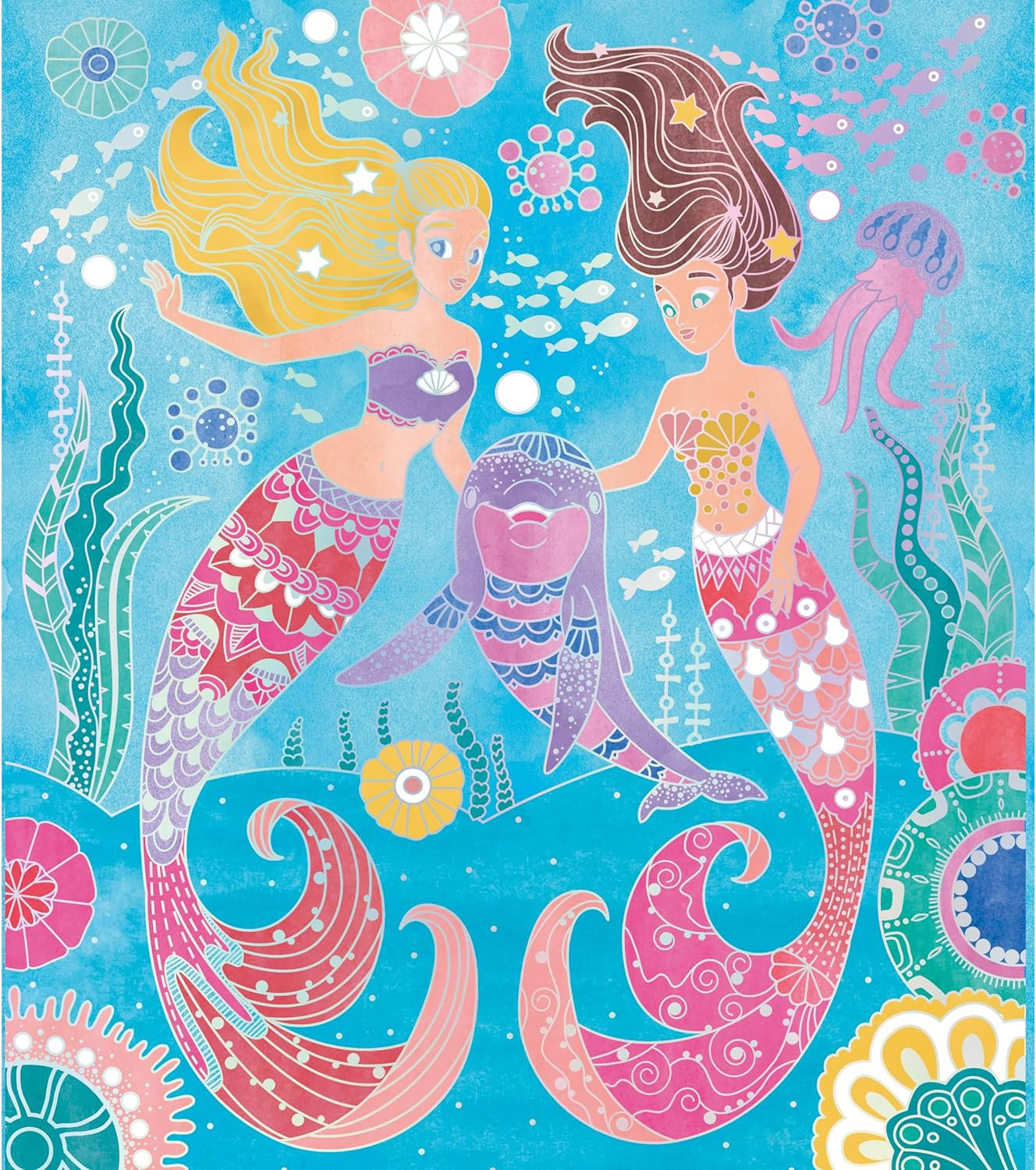 Juego de Manualidades - Magic Ocean - Pintura en acuarela - Janod 09107