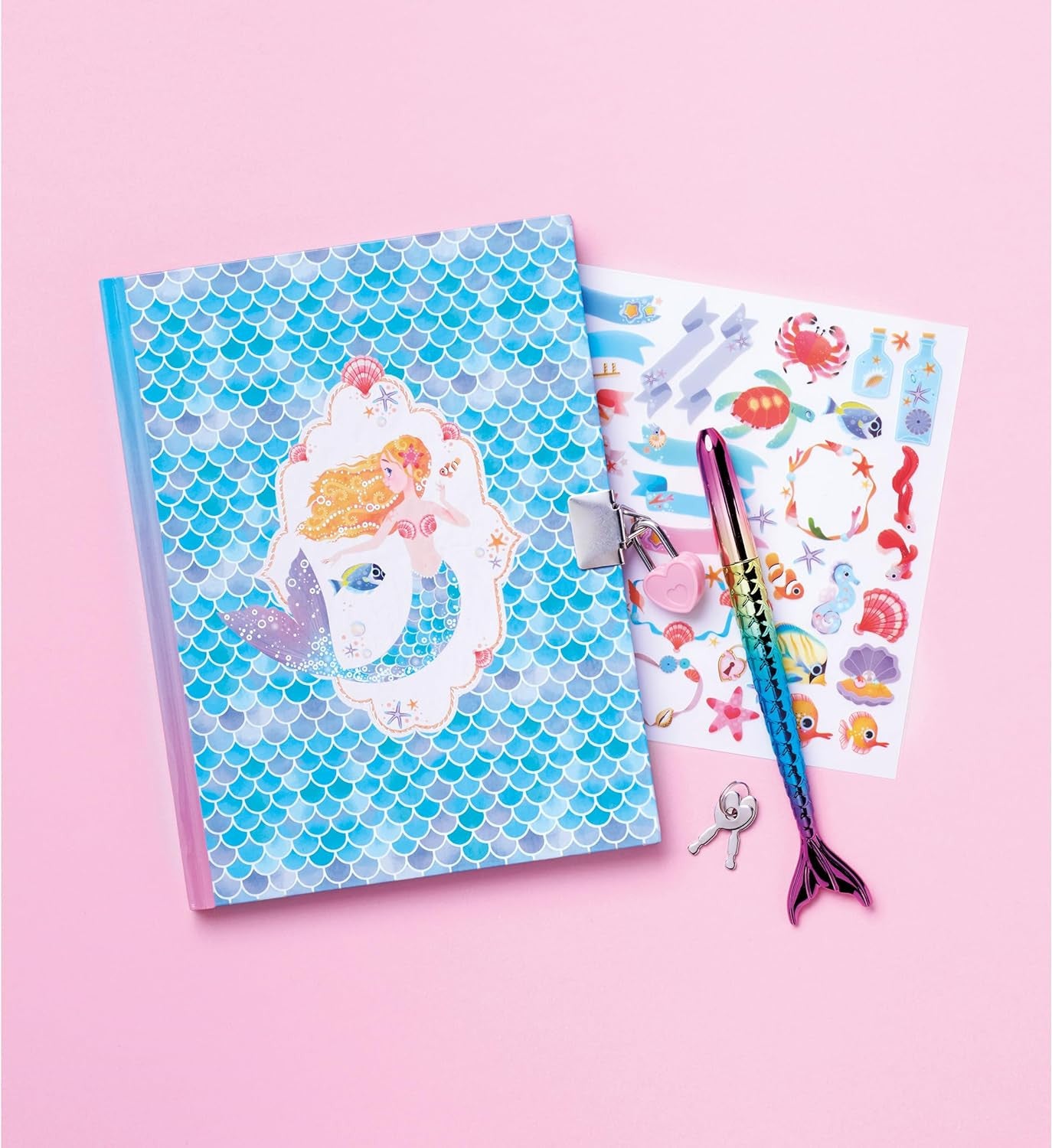 Juego de Manualidades y Decoración - Cuaderno Diario Secreto Magic Ocean - Janod 09109