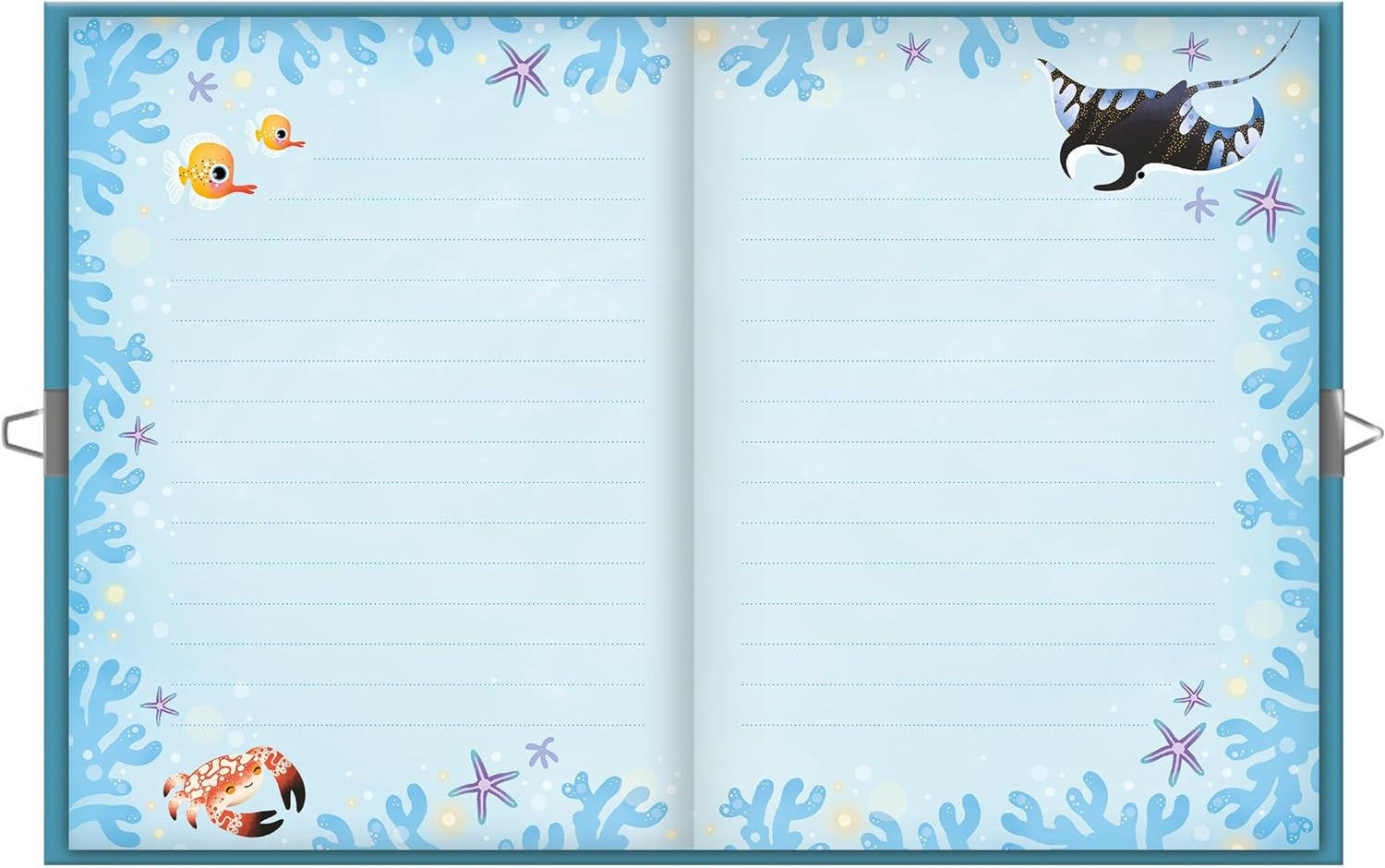 Juego de Manualidades y Decoración - Cuaderno Diario Secreto Magic Ocean - Janod 09109
