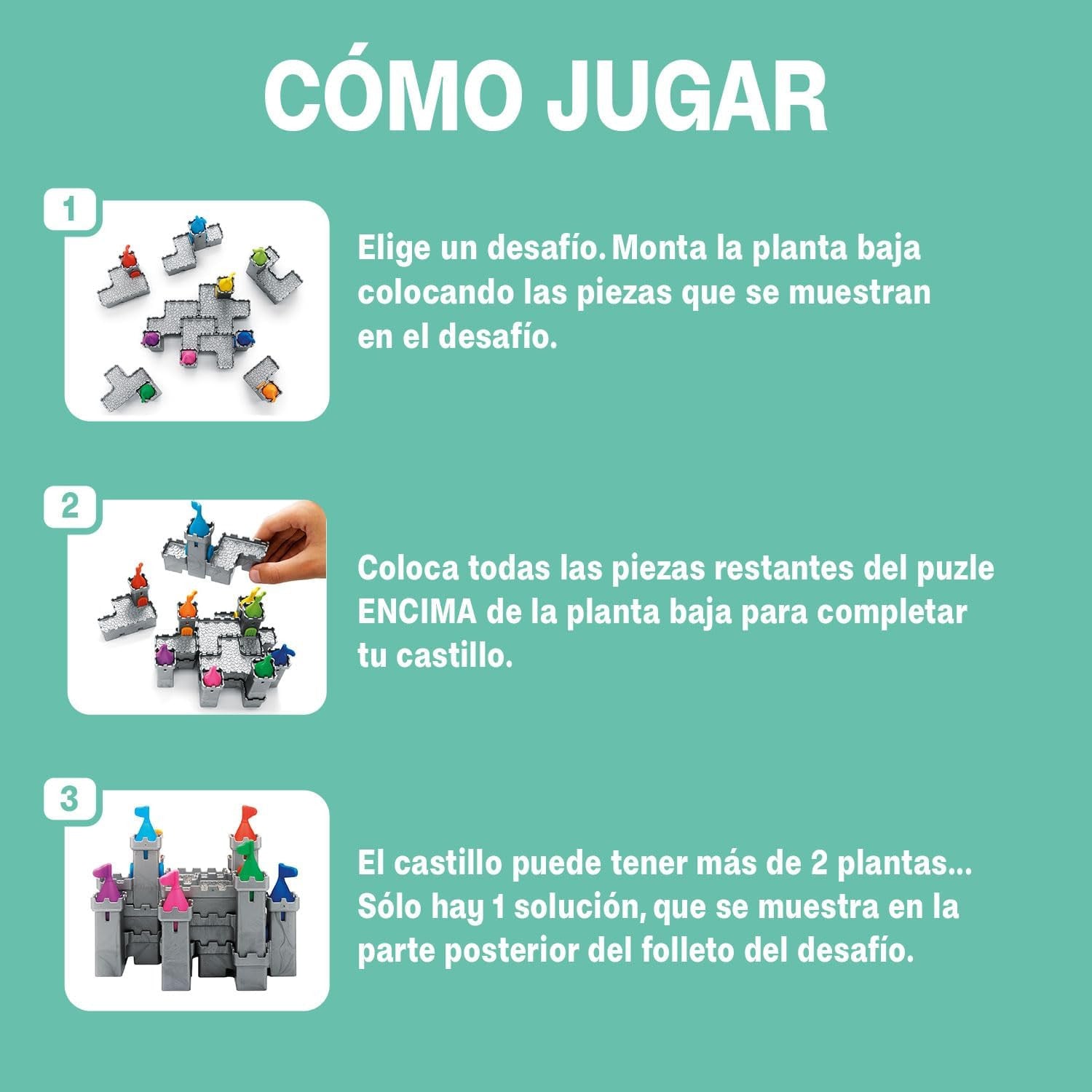Juego Educativo de Lógica Castillo Medieval - Ludilo SG106