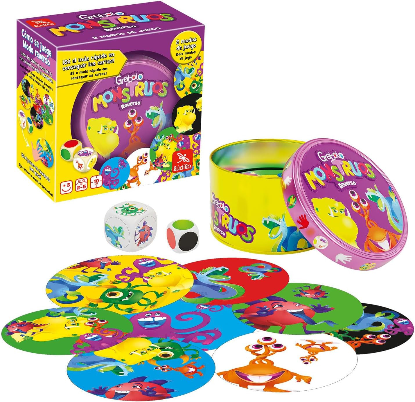 Juego de Cartas Grabolo Monstruos - Ludilo 803821