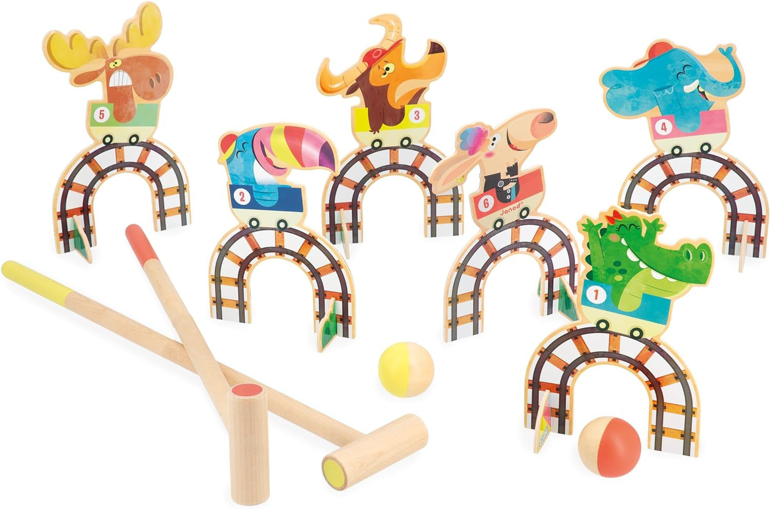 Juego de Croquet Montaña Rusa - Juego de Habilidad - Janod 03353