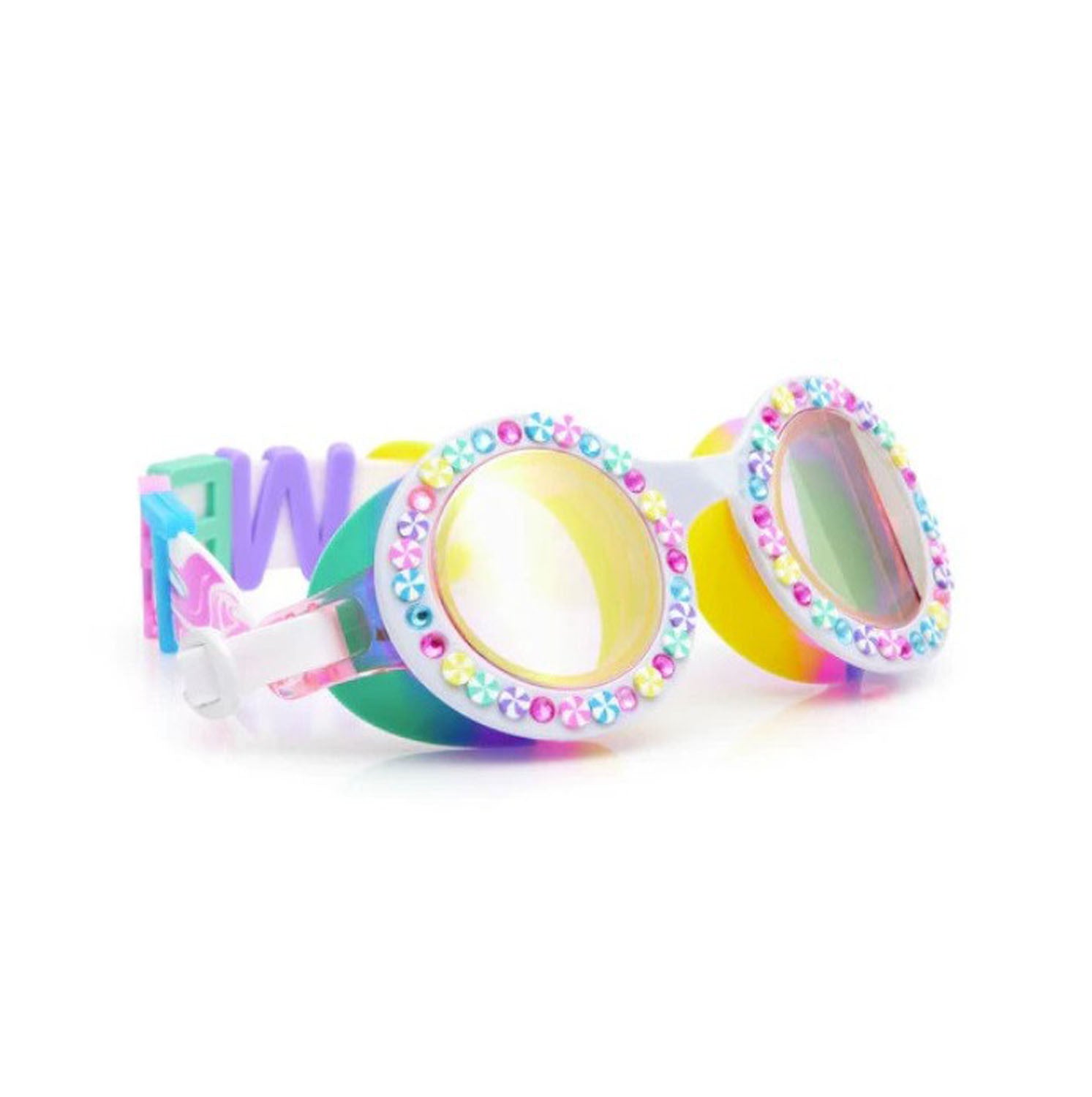 Bling2O Rainbow Ribbon gafas natación - con funda protectora dura