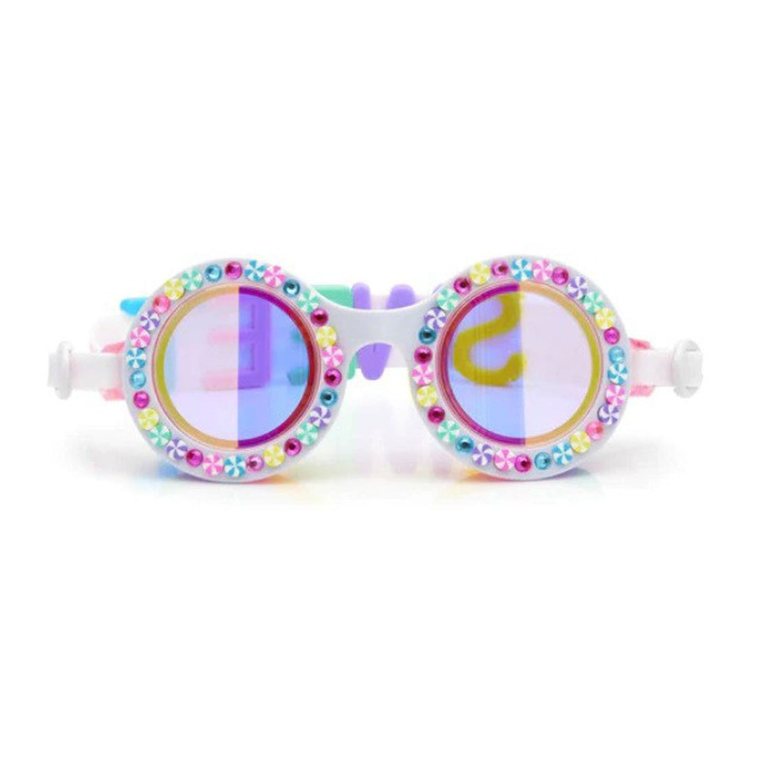 Gafas natación infantiles Bling2O Rainbow Ribbon - vista frontal colores