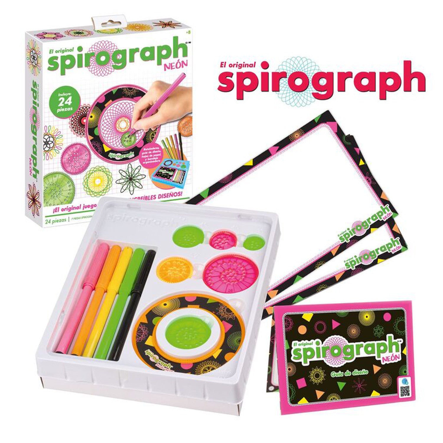 Brilla con creatividad: Spirograph neon - 803822 WorldBrands