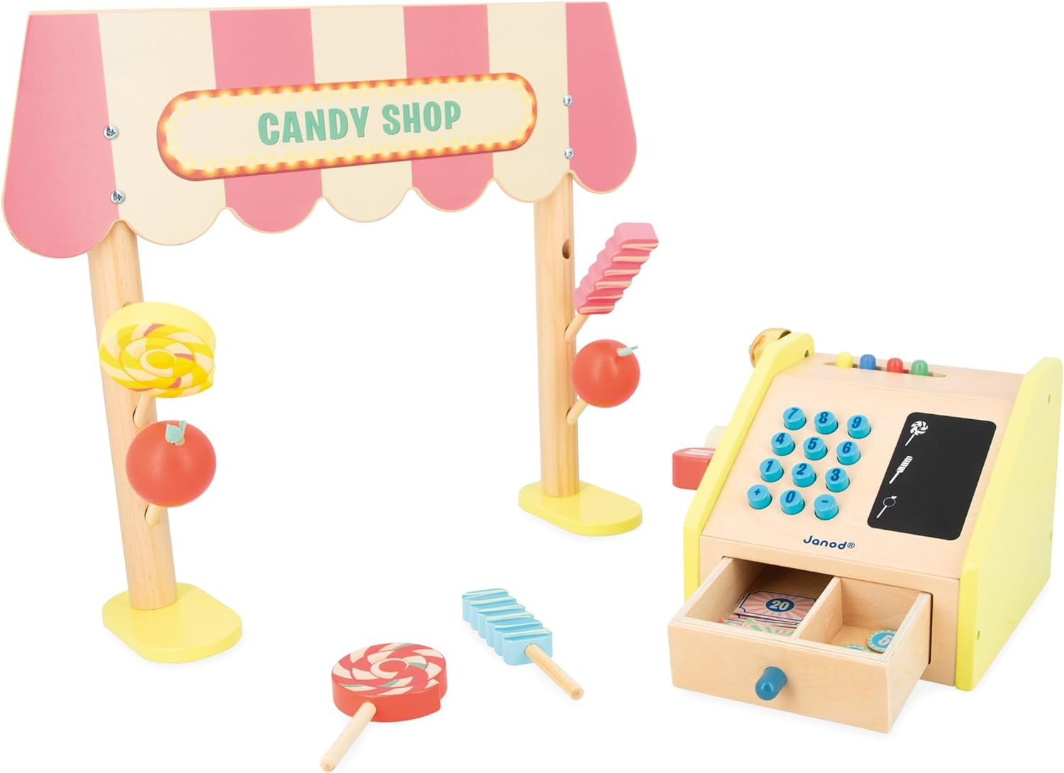 Tienda de Golosinas - Caja Registradora - Cocina y Accesorios - Janod 03350